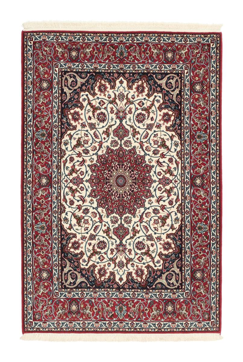  ペルシャ絨毯 イスファハン 絹の縦糸 164x111 164x111,  ペルシャ絨毯 手織り