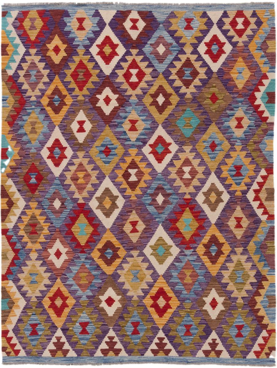 Afghanischer Teppich Kelim Afghan 6'8"x5'1" 6'8"x5'1", Perserteppich Handgewebt