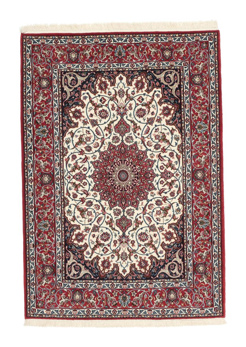 Tapis persan Ispahan Chaîne de Soie 163x116 163x116, Tapis persan Noué à la main