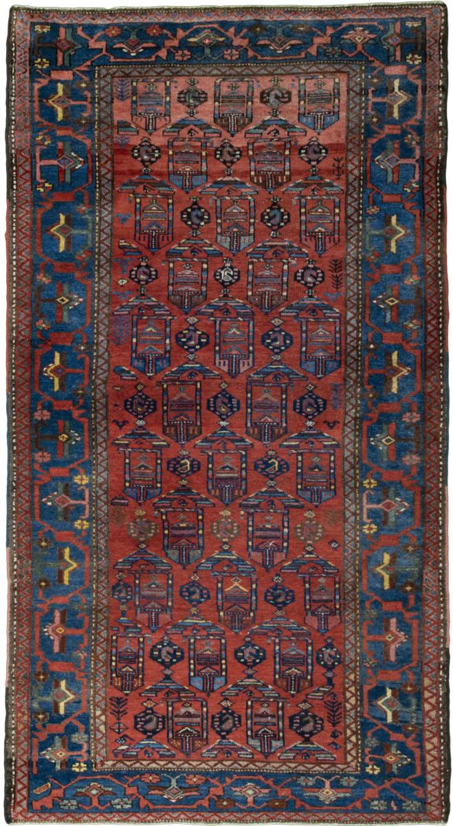 Persian Rug Hamadan 6'6"x3'7" 6'6"x3'7", Persian Rug Knotted by hand