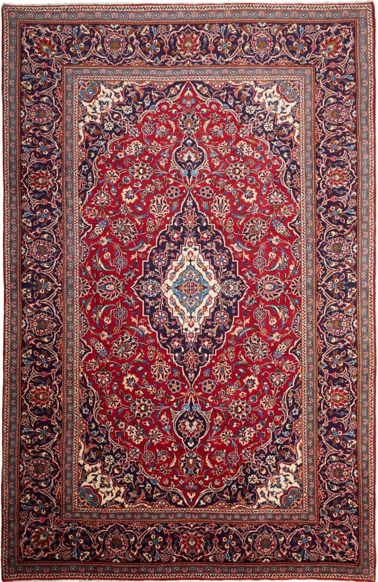 Persian Rug Keshan 9'10"x6'6" 9'10"x6'6", Persian Rug Knotted by hand