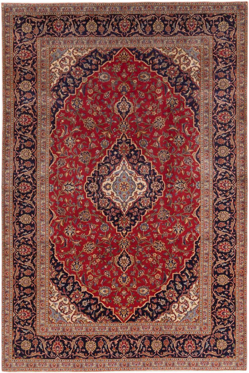 Tapis persan Kashan 299x199 299x199, Tapis persan Noué à la main