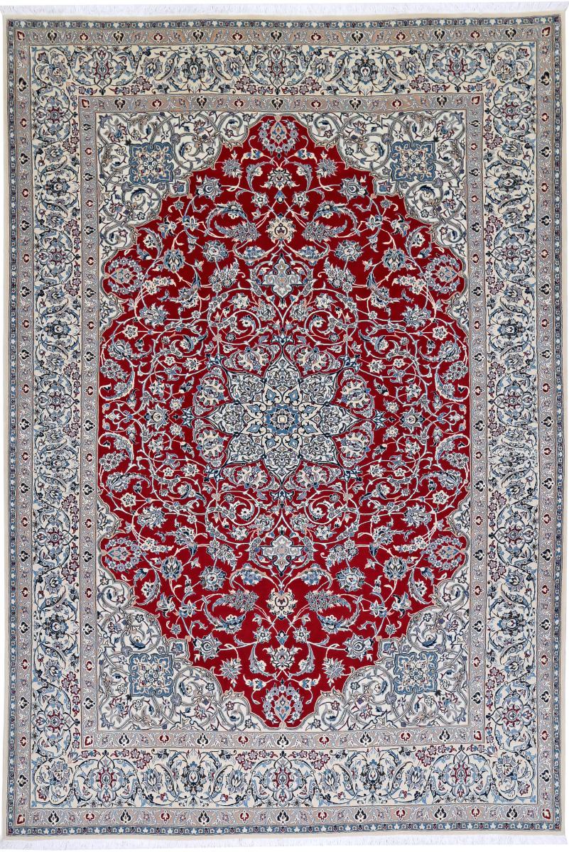 Persian Rug Nain 6La 10'6"x6'11" 10'6"x6'11", Persian Rug Knotted by hand