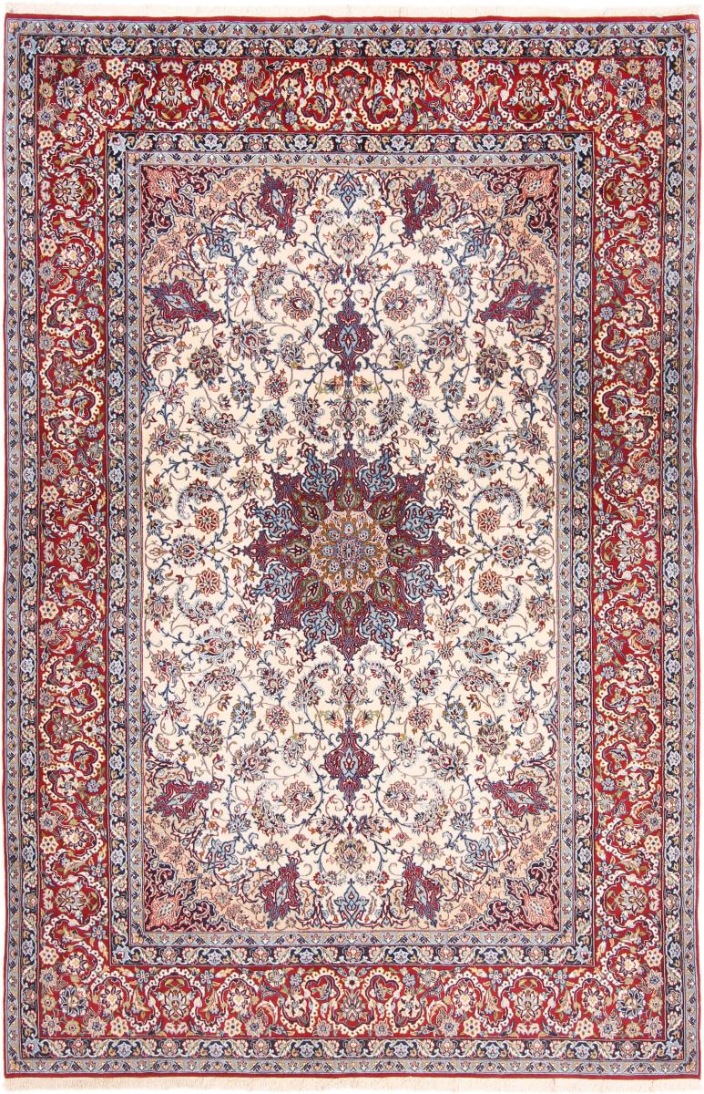  ペルシャ絨毯 イスファハン 絹の縦糸 235x155 235x155,  ペルシャ絨毯 手織り