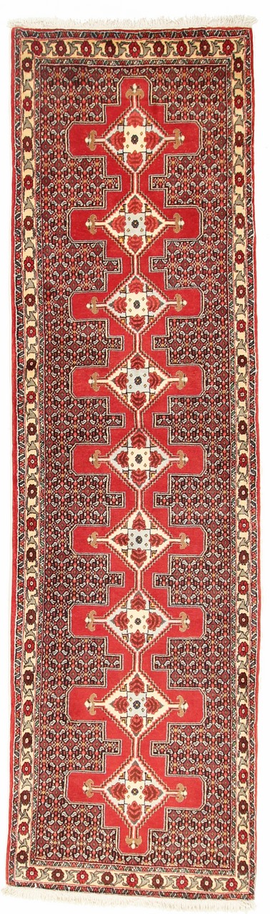 Perzisch tapijt Senneh 313x88 313x88, Perzisch tapijt Handgeknoopte