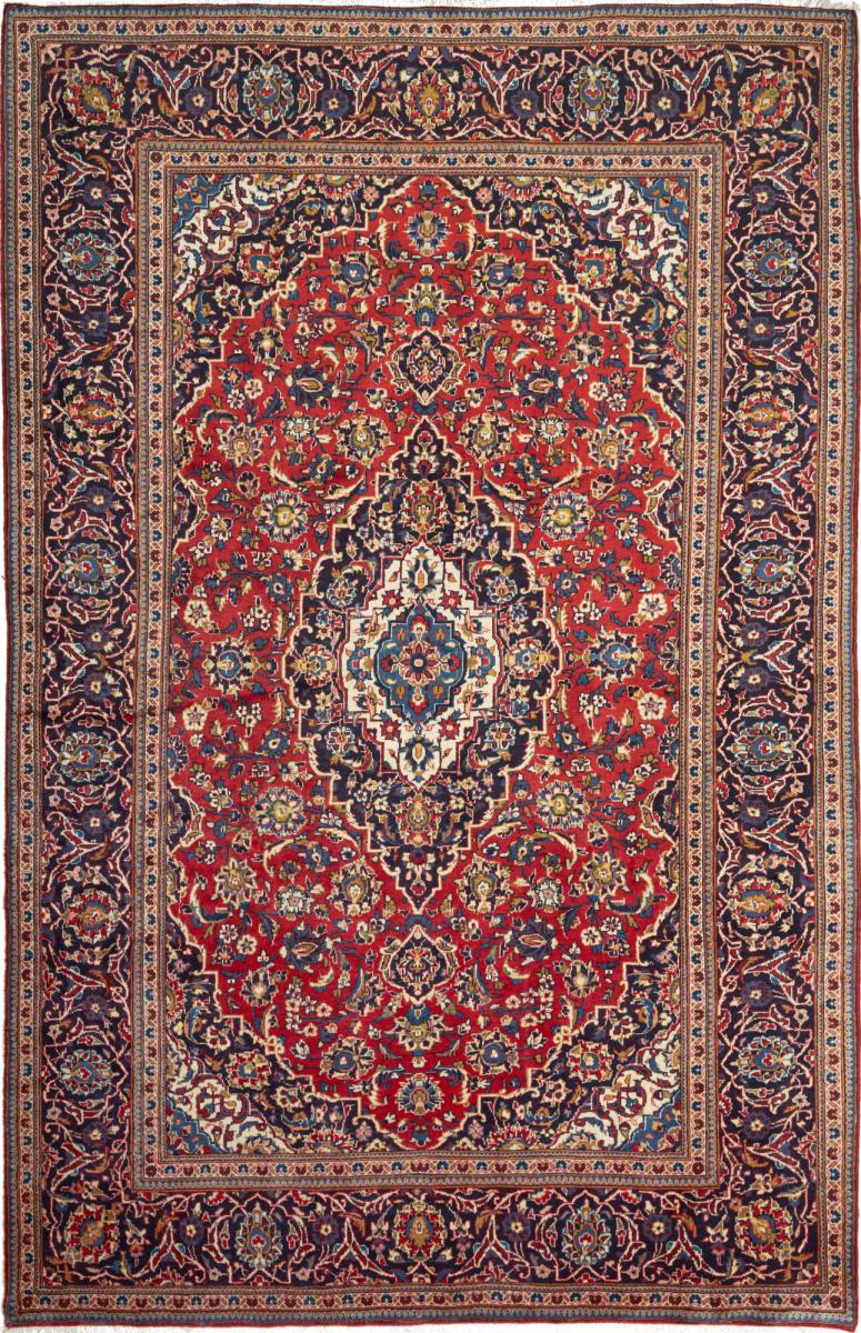 Persian Rug Keshan 10'2"x6'6" 10'2"x6'6", Persian Rug Knotted by hand