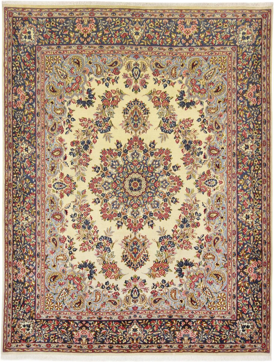 Persian Rug Kerman 8'5"x6'6" 8'5"x6'6", Persian Rug Knotted by hand