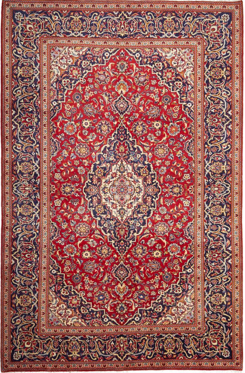 Persian Rug Keshan 10'2"x6'8" 10'2"x6'8", Persian Rug Knotted by hand