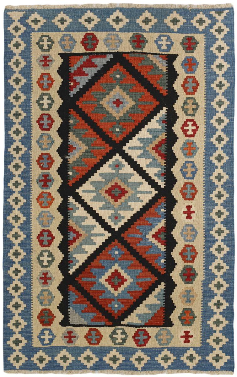 Persian Rug Kilim Fars 6'0"x3'9" 6'0"x3'9", Persian Rug Woven by hand