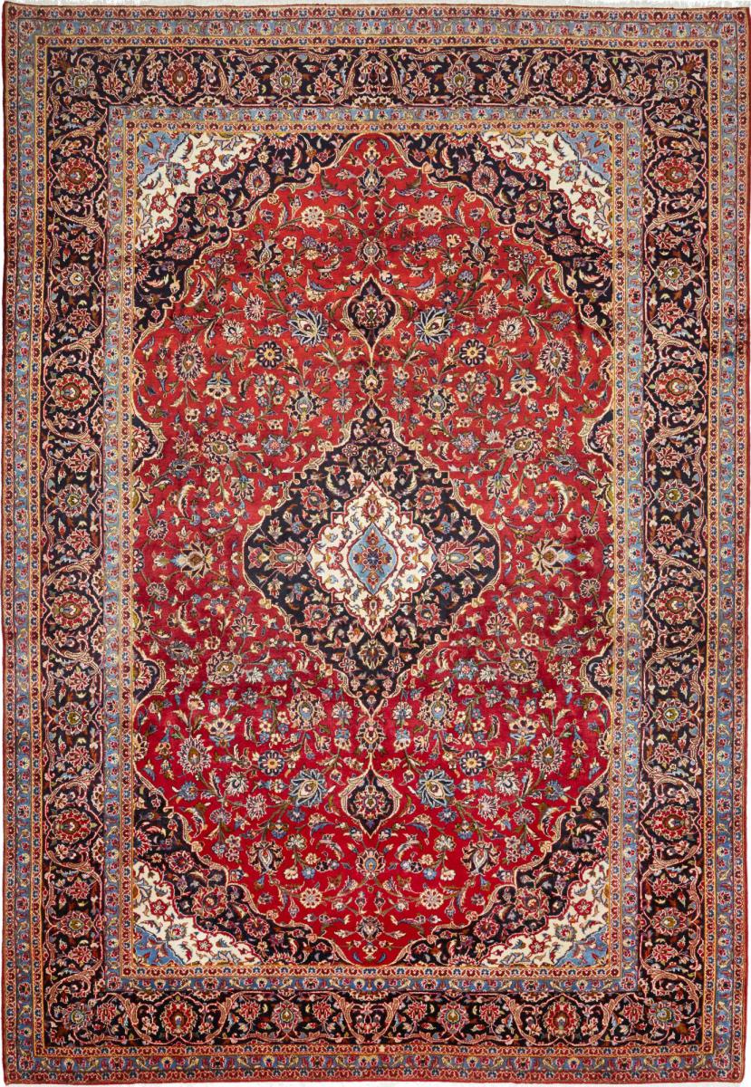 Persian Rug Keshan 13'6"x9'4" 13'6"x9'4", Persian Rug Knotted by hand