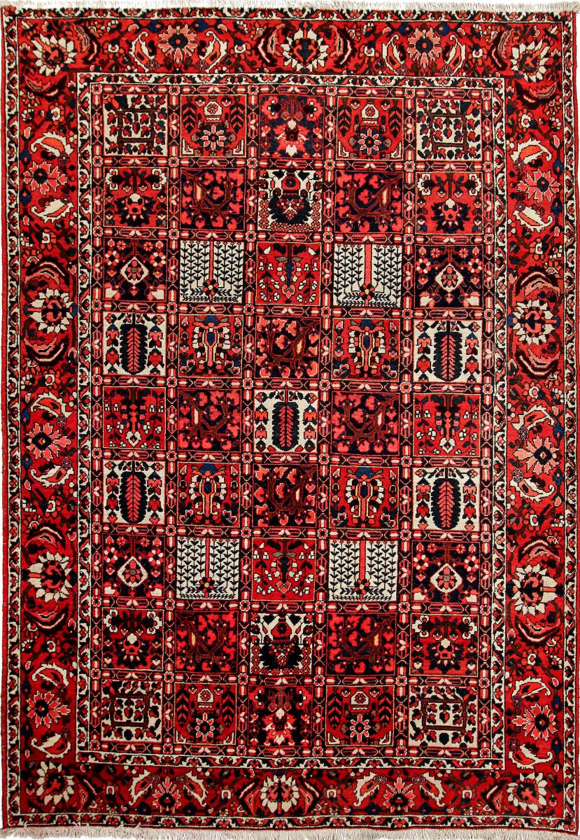 Persian Rug Bakhtiari 9'11"x7'0" 9'11"x7'0", Persian Rug Knotted by hand