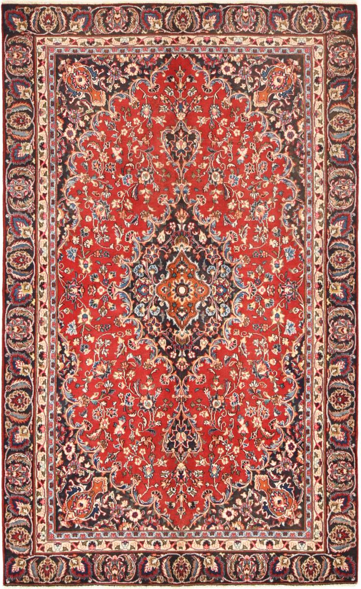 Persian Rug Mashhad 9'1"x5'7" 9'1"x5'7", Persian Rug Knotted by hand