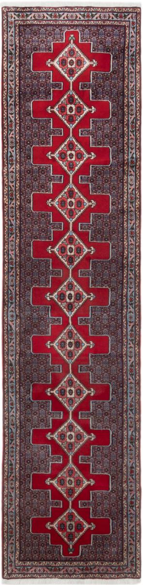 Tapis persan Senneh 370x88 370x88, Tapis persan Noué à la main