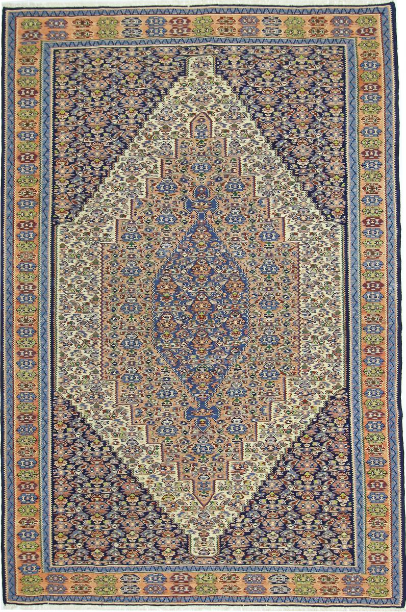Περσικό χαλί Κιλίμ Senneh 9'9"x6'7" 9'9"x6'7", Περσικό χαλί Οι κόμποι έγιναν με το χέρι