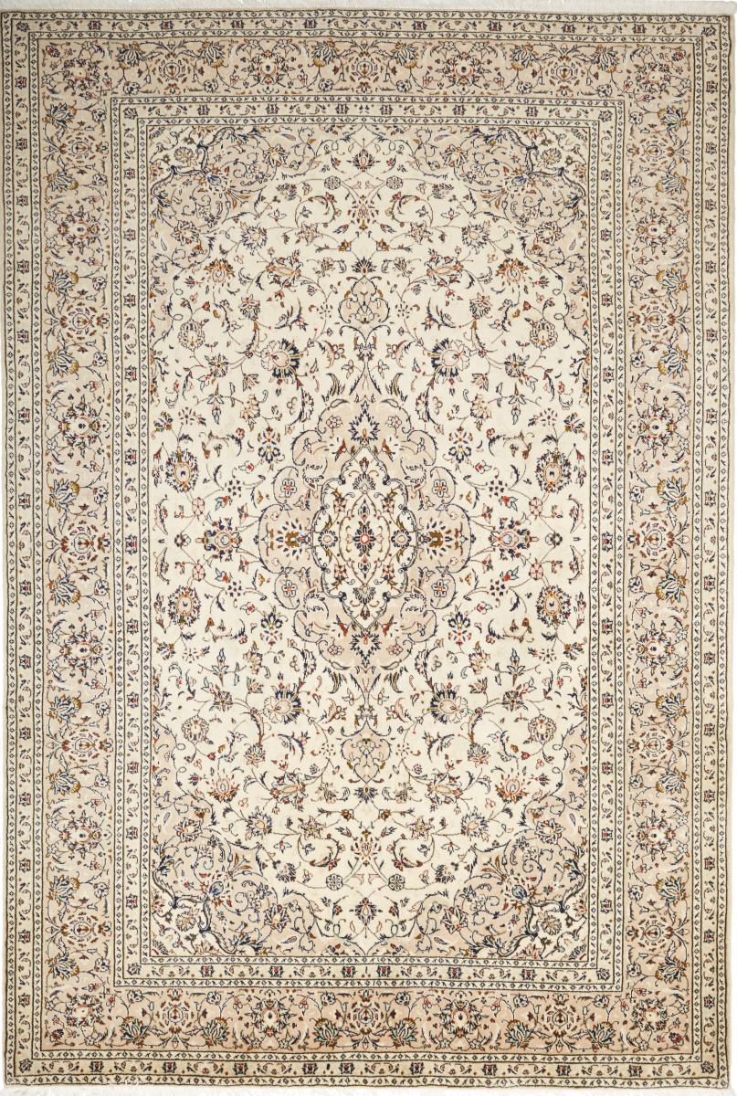 Persian Rug Keshan 9'9"x6'6" 9'9"x6'6", Persian Rug Knotted by hand