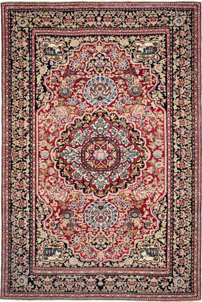 Persian Rug Nadjafabad Antique 7'0"x4'8" 7'0"x4'8", Persian Rug Knotted by hand