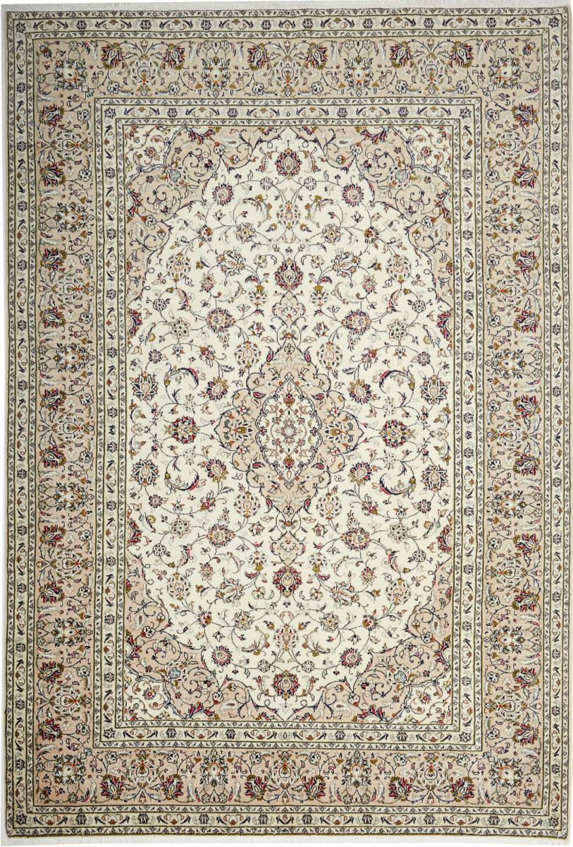 Persian Rug Keshan 9'6"x6'7" 9'6"x6'7", Persian Rug Knotted by hand