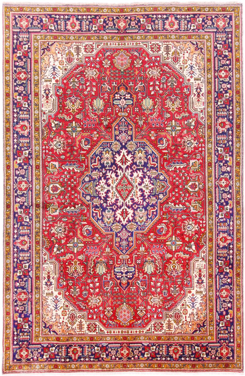 Persian Rug Tabriz 10'0"x6'6" 10'0"x6'6", Persian Rug Knotted by hand
