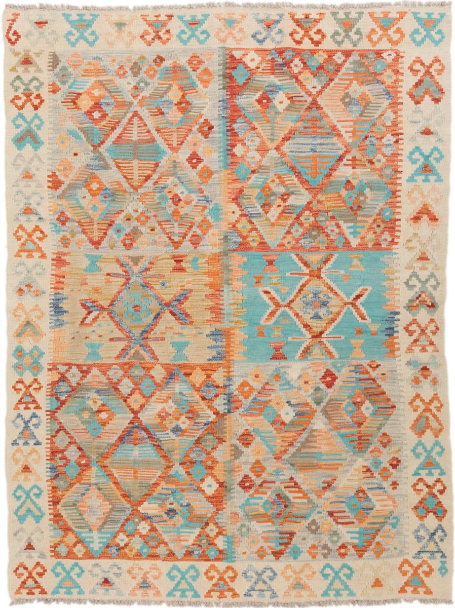 アフガンカーペット キリム アフガン 5'9"x4'4" 5'9"x4'4",  ペルシャ絨毯 手織り