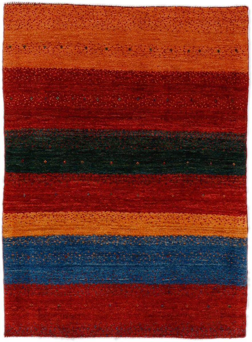 Persian Rug Persian Gabbeh Yalameh 4'10"x3'6" 4'10"x3'6", Persian Rug Knotted by hand