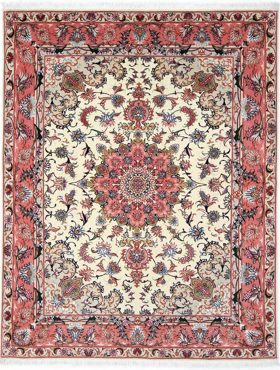 Persian Rug Tabriz 50Raj 196x151 196x151, Persian Rug Knotted by hand