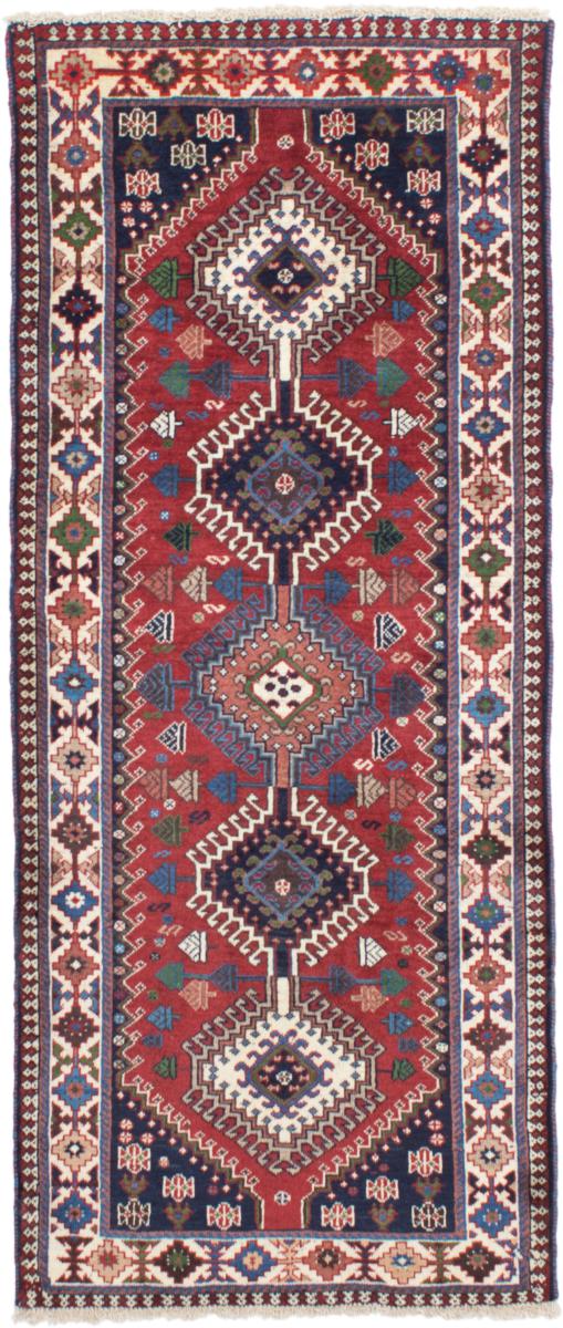 Persian Rug Yalameh 6'4"x2'7" 6'4"x2'7", Persian Rug Knotted by hand