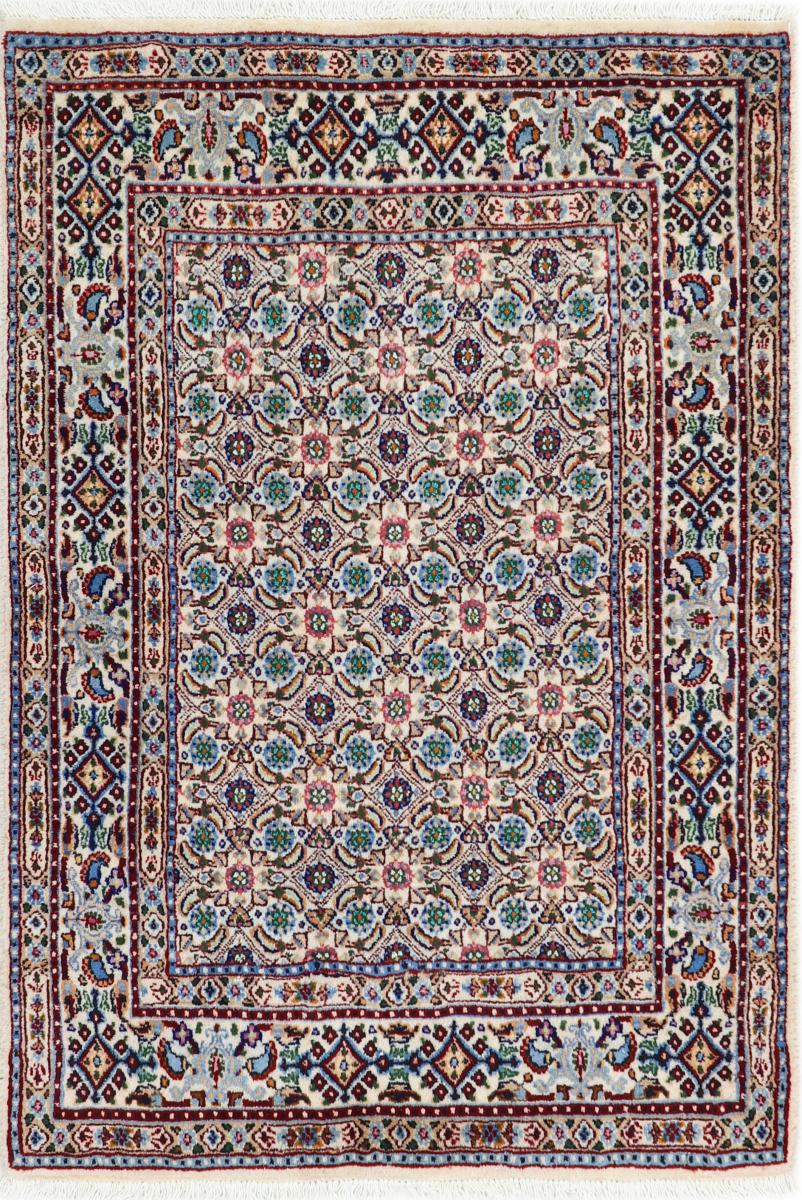 Persian Rug Moud 3'10"x2'7" 3'10"x2'7", Persian Rug Knotted by hand