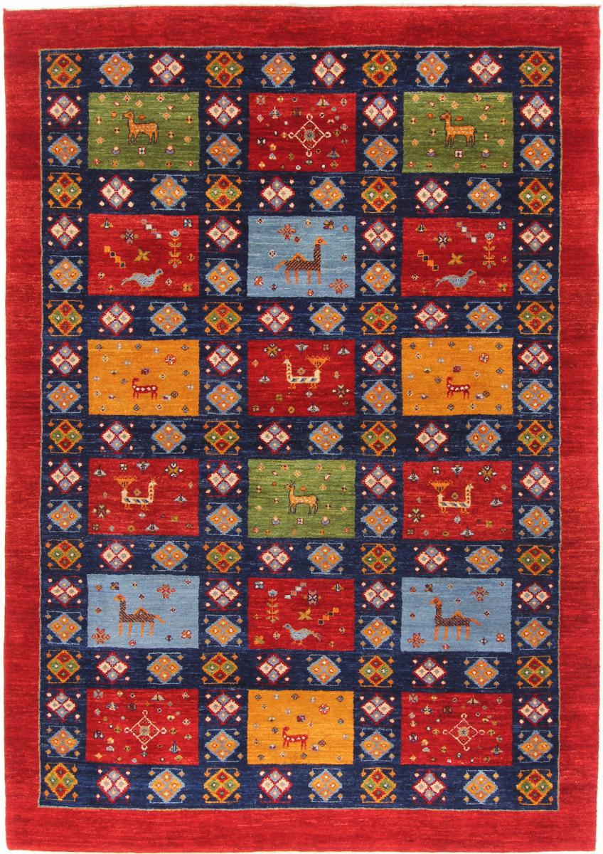 Persian Rug Persian Gabbeh Loribaft 243x171 243x171, Persian Rug Knotted by hand