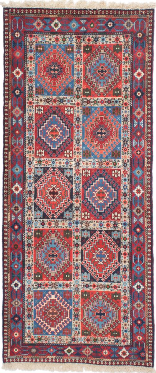 Persian Rug Yalameh 6'5"x2'7" 6'5"x2'7", Persian Rug Knotted by hand