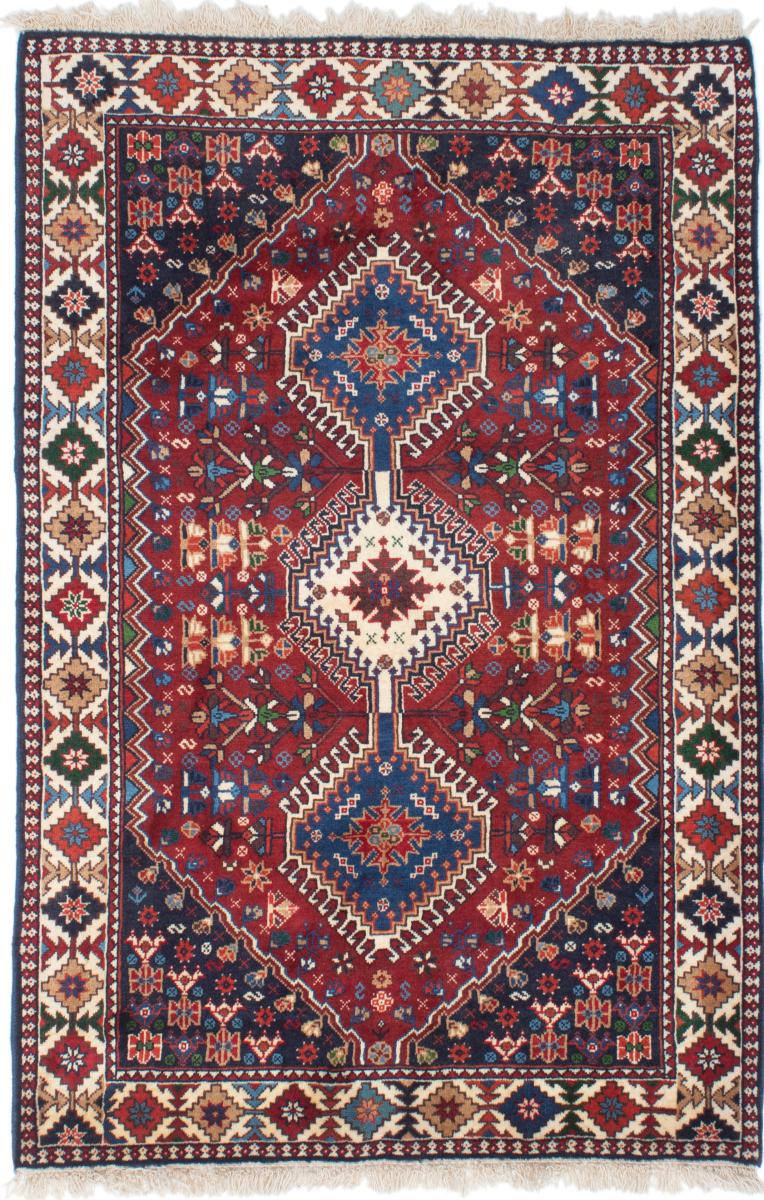 Tapis persan Yalameh 156x106 156x106, Tapis persan Noué à la main