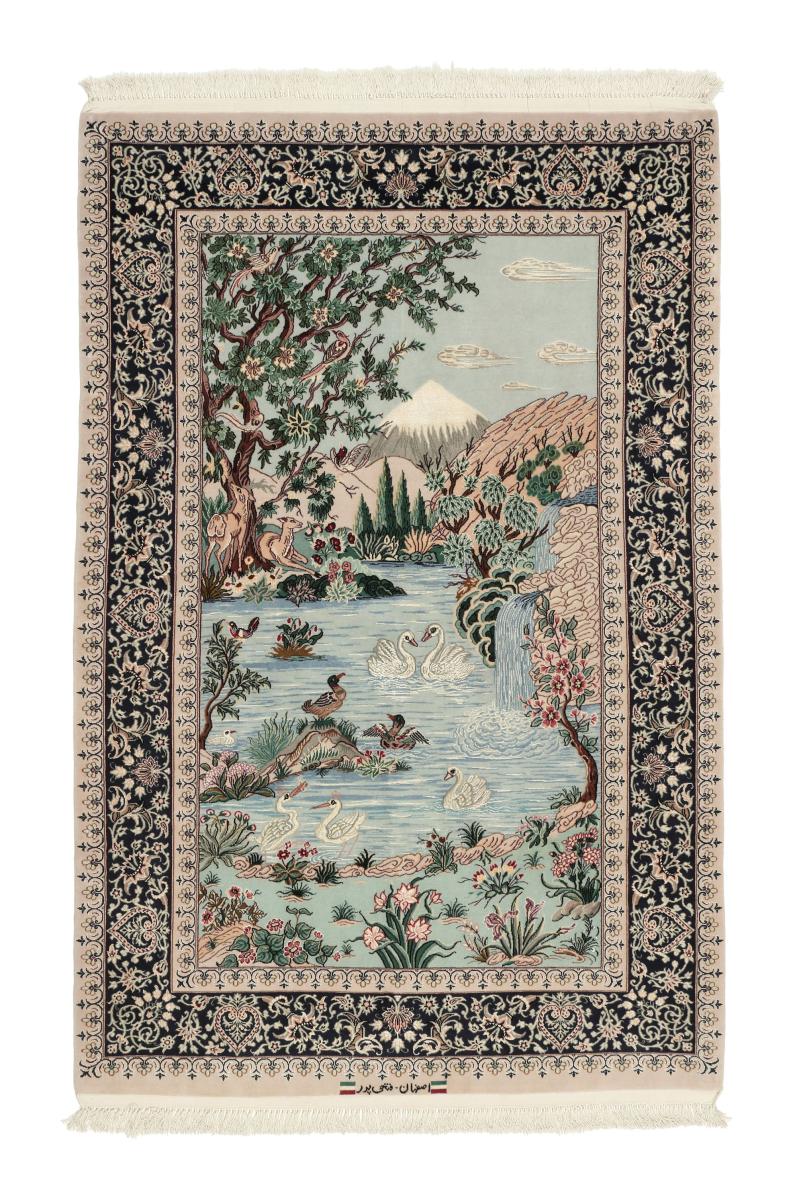 Perzisch tapijt Isfahan Zijden Pool 5'9"x3'8" 5'9"x3'8", Perzisch tapijt Handgeknoopte