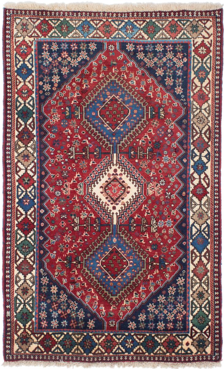 Persian Rug Yalameh 5'5"x3'4" 5'5"x3'4", Persian Rug Knotted by hand