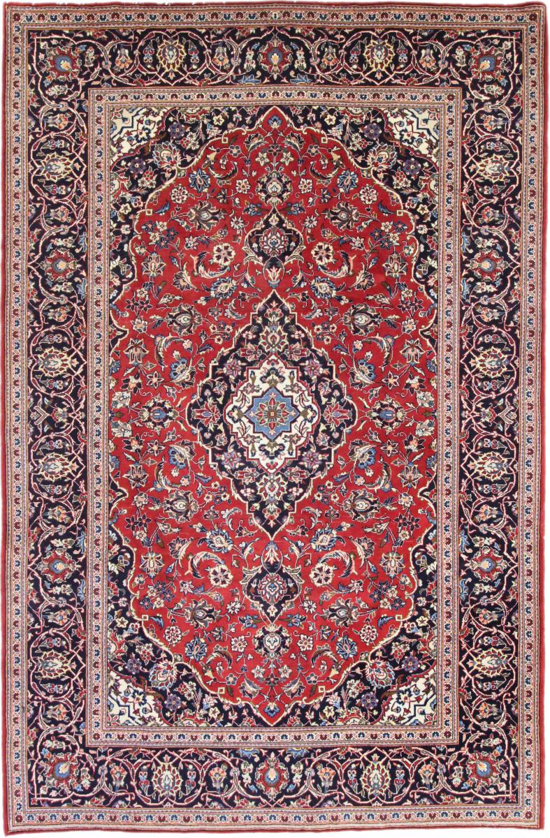 Persian Rug Keshan 10'2"x6'8" 10'2"x6'8", Persian Rug Knotted by hand