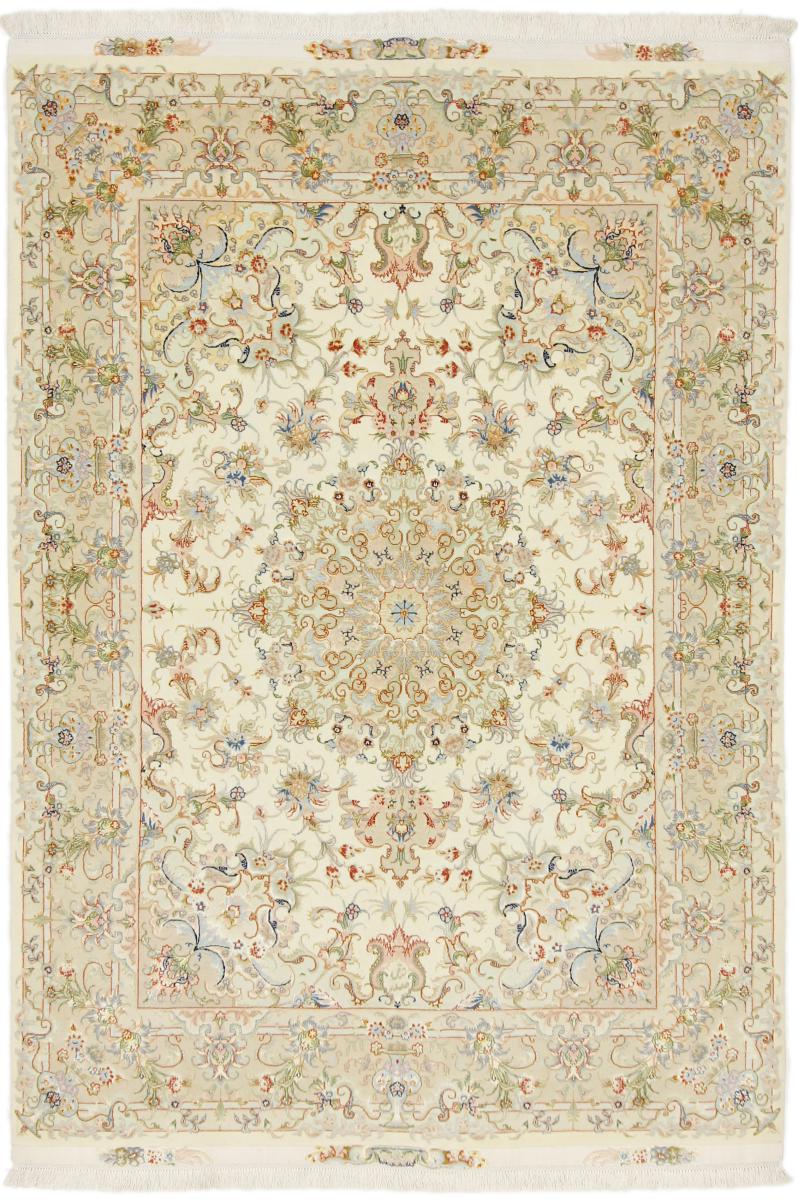 Persialainen matto Tabriz 55Raj Silkkiloimi 215x149 215x149, Persialainen matto Solmittu käsin
