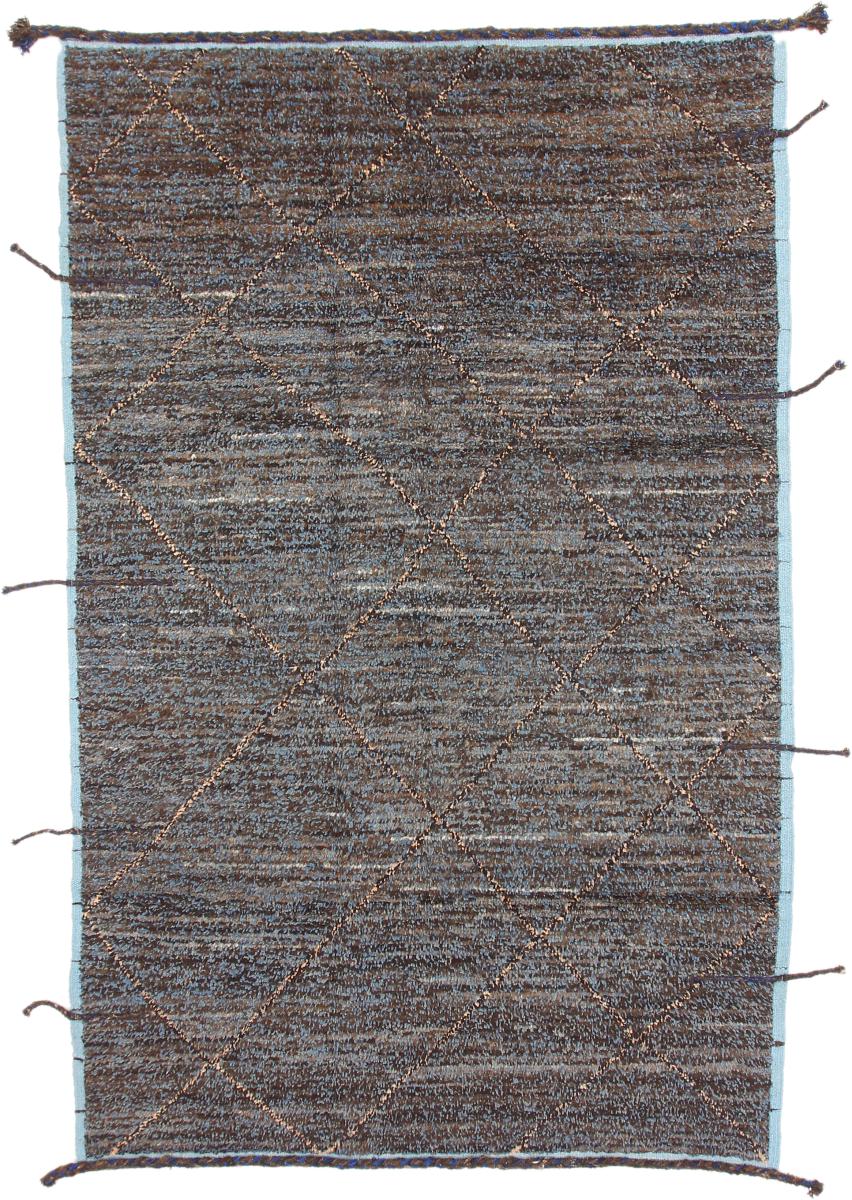 Pakistani rug Berber Maroccan Design 9'5"x6'0" 9'5"x6'0", Persian Rug Knotted by hand