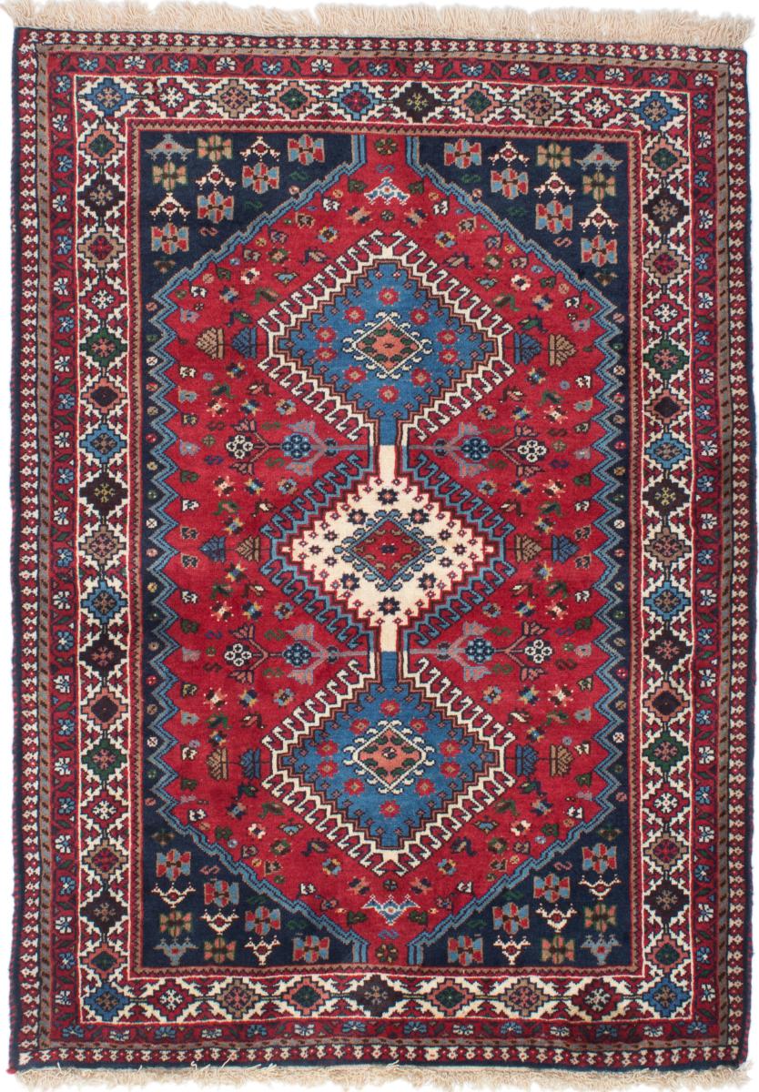 Persian Rug Yalameh 4'8"x3'4" 4'8"x3'4", Persian Rug Knotted by hand