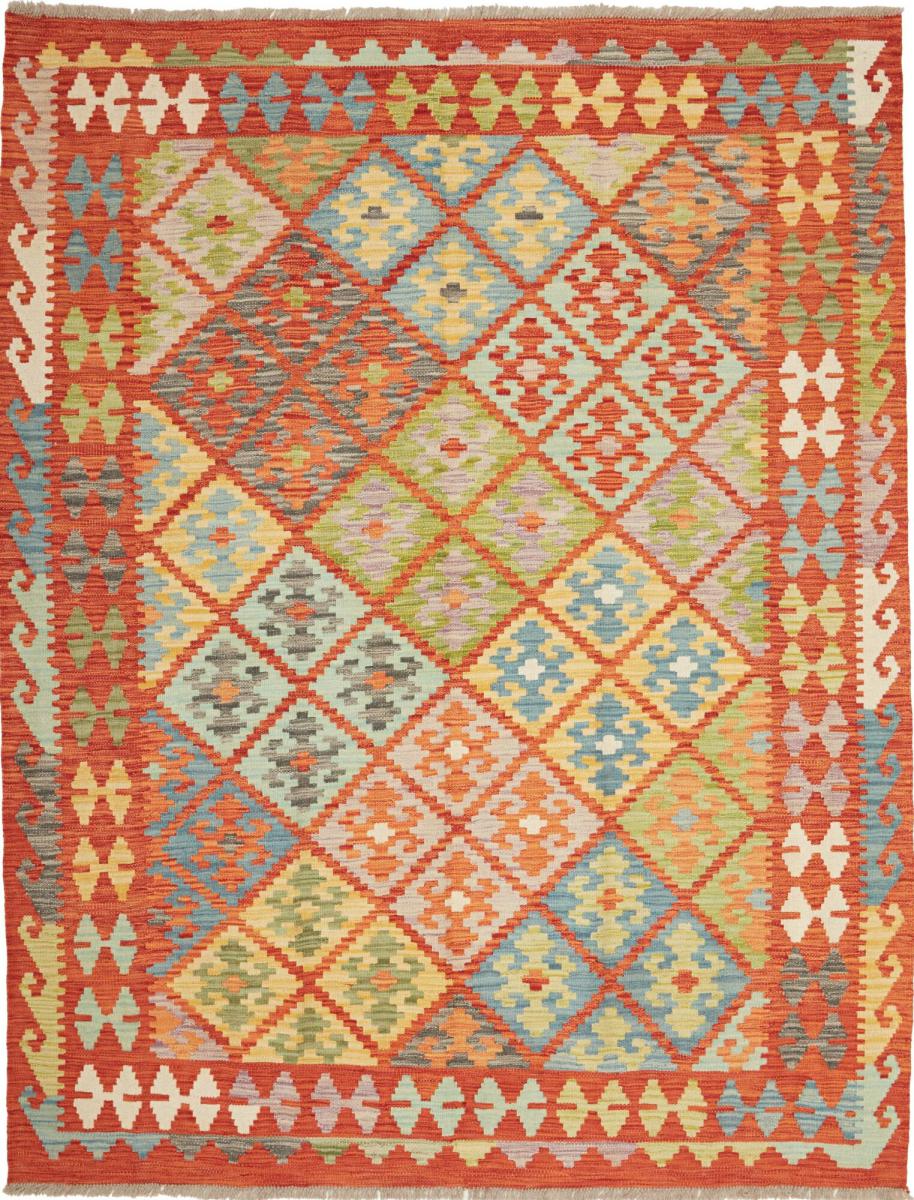 Afghansk tæppe Kelim Afghan 197x154 197x154, Persisk tæppe Håndvævet