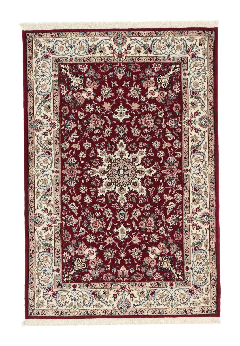 Persian Rug Isfahan Silk Warp 159x109 159x109, Persian Rug Knotted by hand