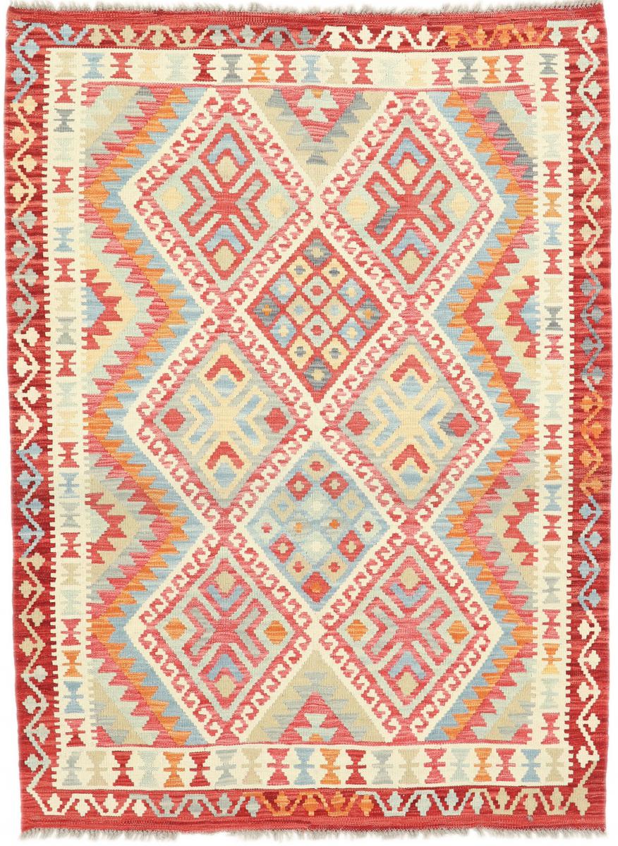 Tapis afghan Kilim Afghan 174x129 174x129, Tapis persan Tissé à la main