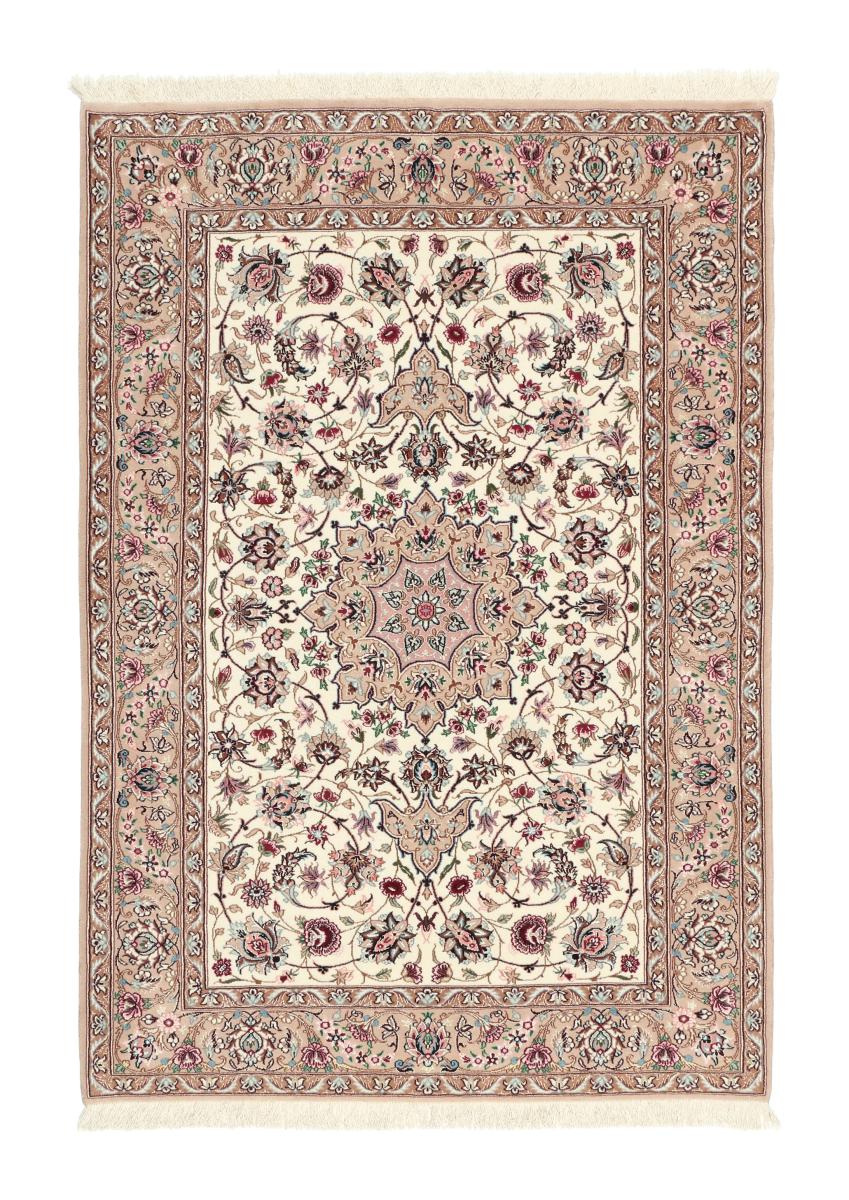  ペルシャ絨毯 イスファハン 絹の縦糸 156x101 156x101,  ペルシャ絨毯 手織り