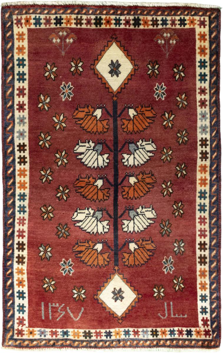 Persian Rug Persian Gabbeh Ghashghai 146x93 146x93, Persian Rug Knotted by hand