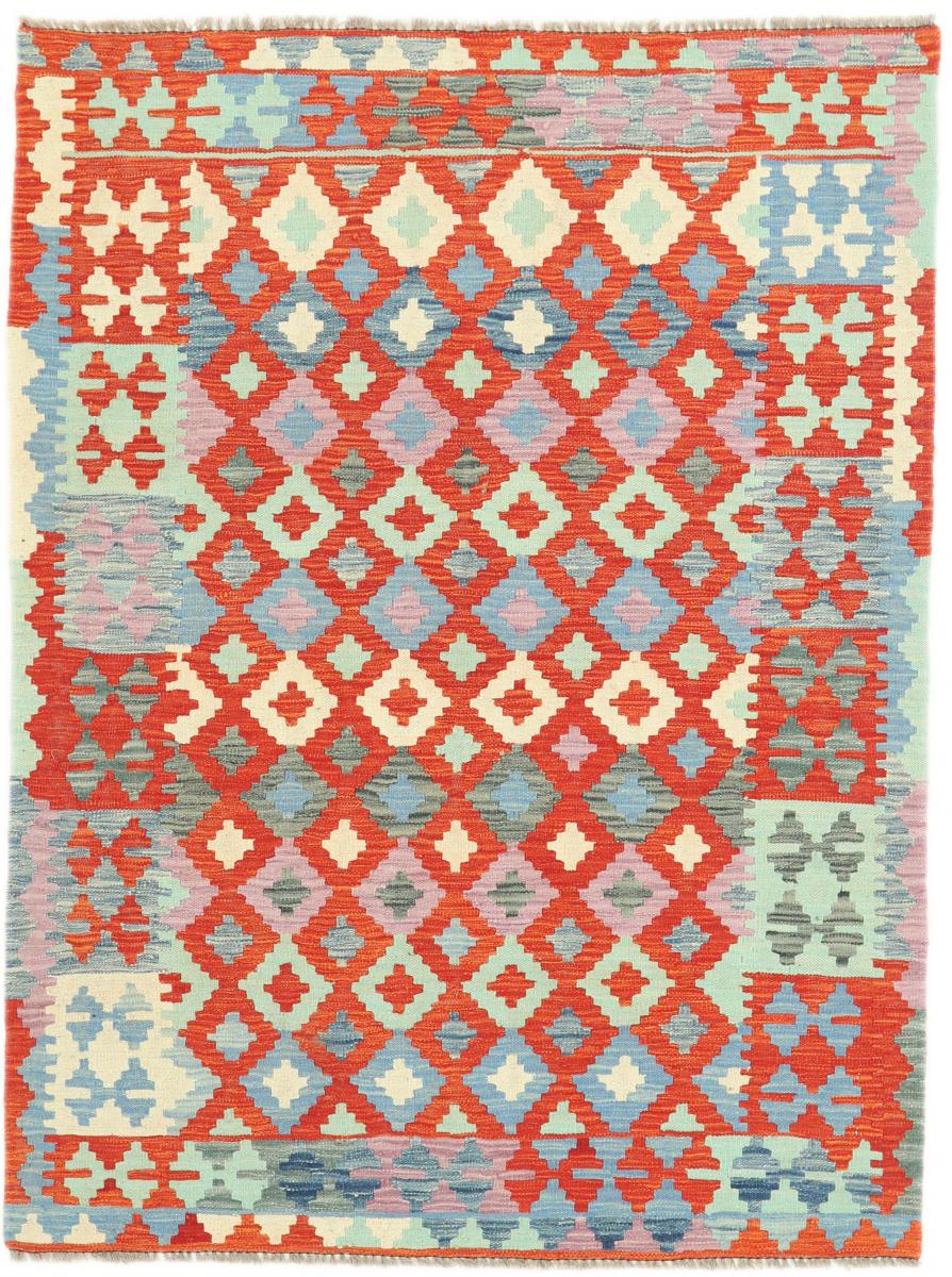 Afghan rug Kilim Afghan 5'5"x4'1" 5'5"x4'1", Persian Rug Woven by hand
