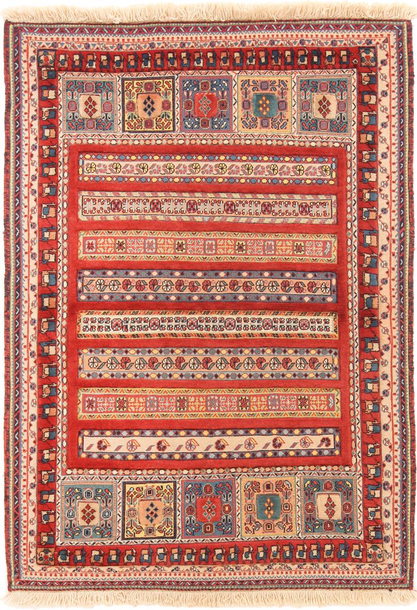  ペルシャ絨毯 キリム Soozani Nimbaft 146x102 146x102,  ペルシャ絨毯 手織り