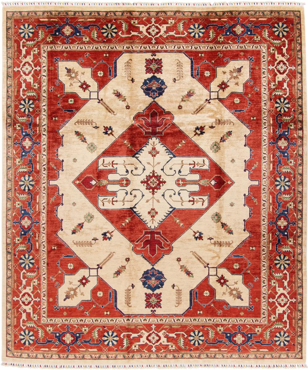 UNIQRUGS Oriental Rug Arijana Klassik 9'7x8'2 Beige/Orange (Wool, Afghanistan, Hand-Knotted)