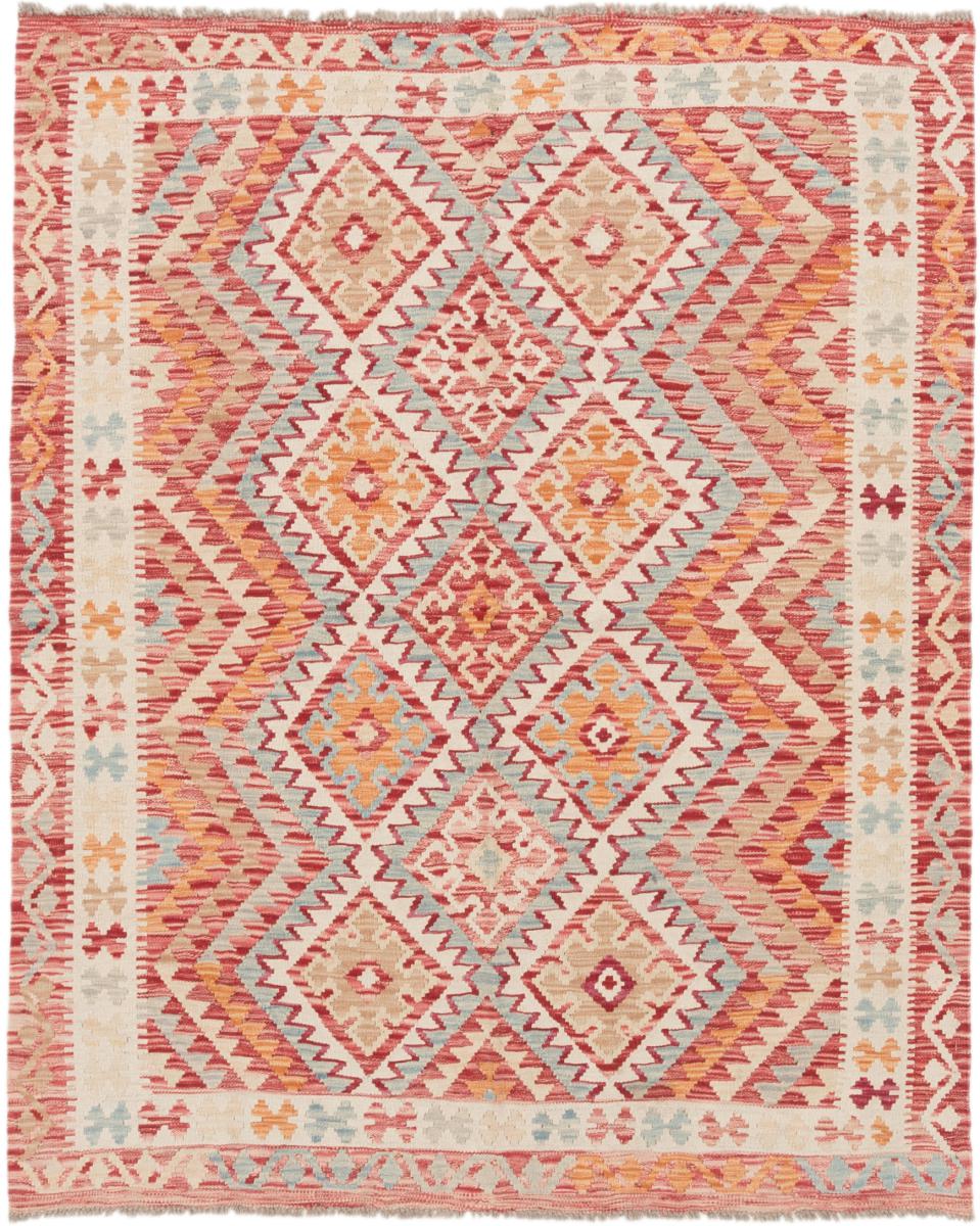 Dywan afgański Kilim Afghan 6'6"x5'4" 6'6"x5'4", Dywan perski Ręcznie tkane