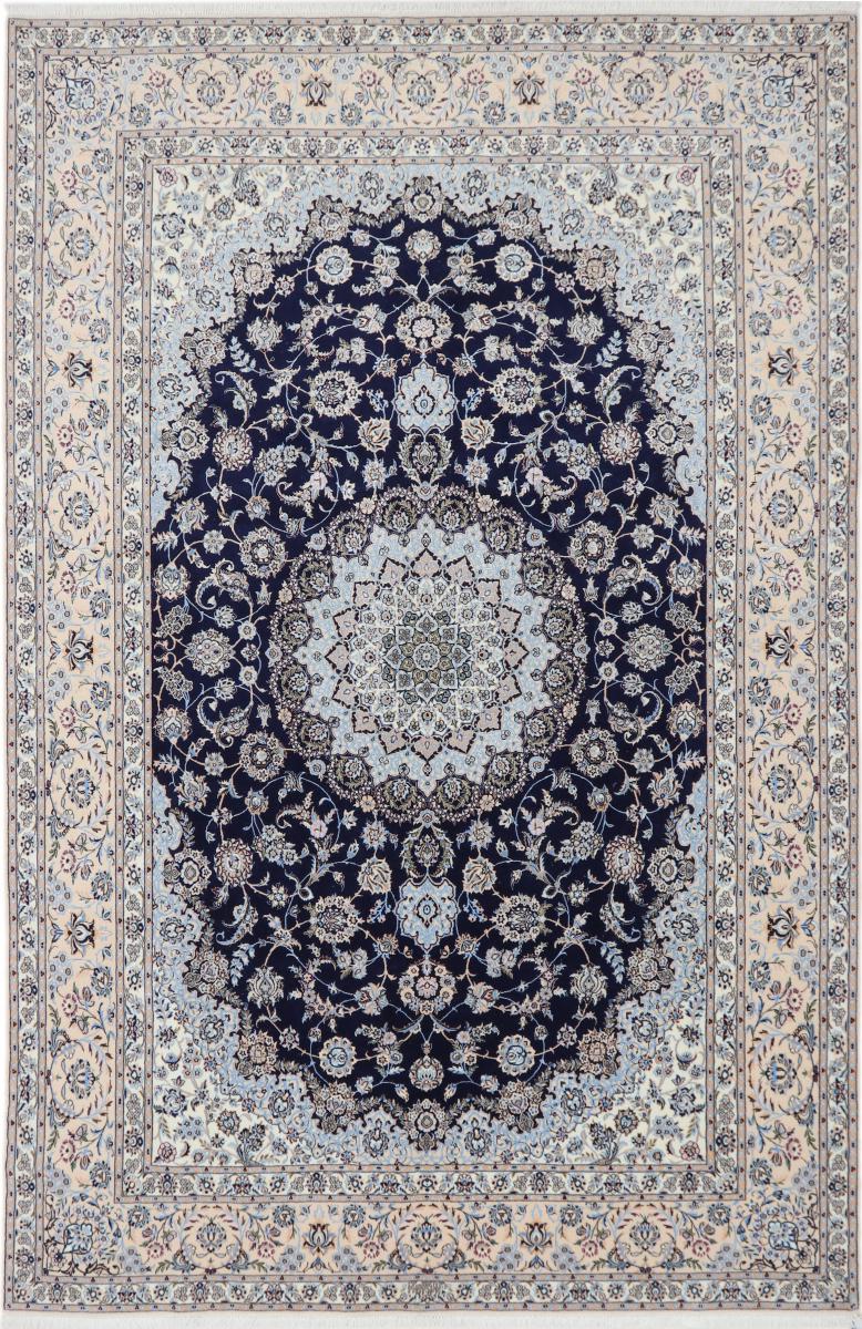 Persian Rug Nain 6La 10'10"x6'10" 10'10"x6'10", Persian Rug Knotted by hand