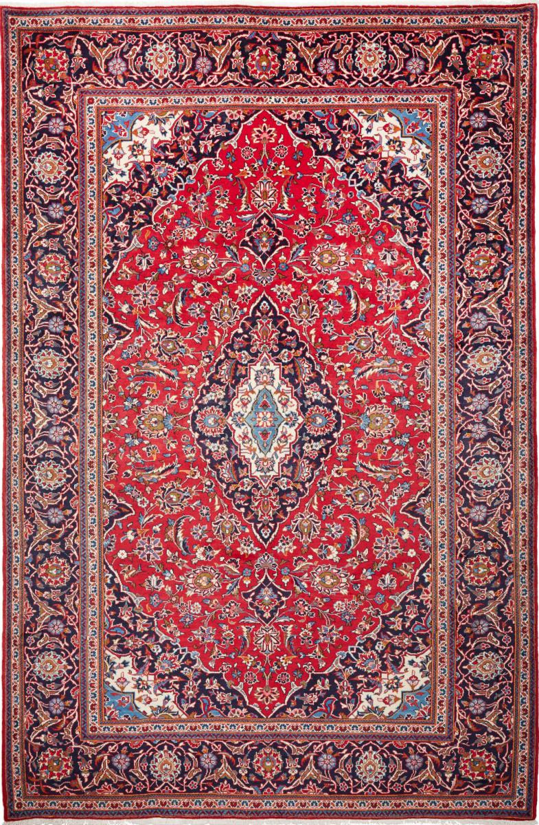 Persian Rug Keshan 10'0"x6'7" 10'0"x6'7", Persian Rug Knotted by hand