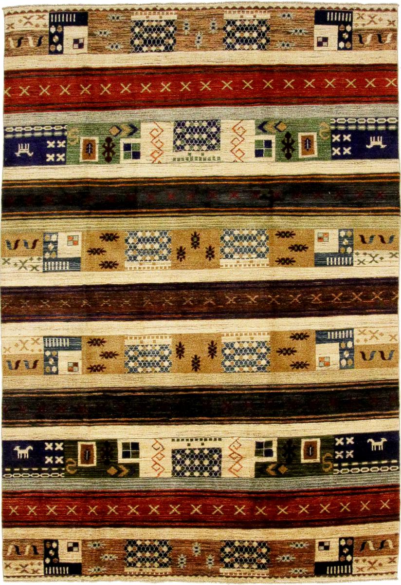 Afghanischer Teppich Ziegler Gabbeh 9'7"x6'4" 9'7"x6'4", Perserteppich Handgeknüpft