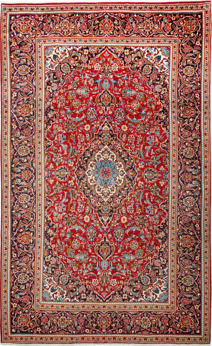 Persian Rug Keshan 10'6"x6'7" 10'6"x6'7", Persian Rug Knotted by hand