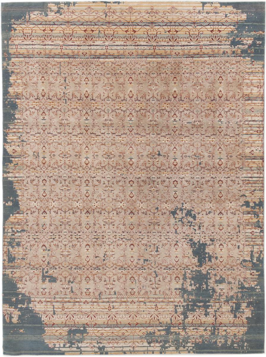 Indo rug Sadraa Heritage 11'5"x8'8" 11'5"x8'8", Persian Rug Knotted by hand